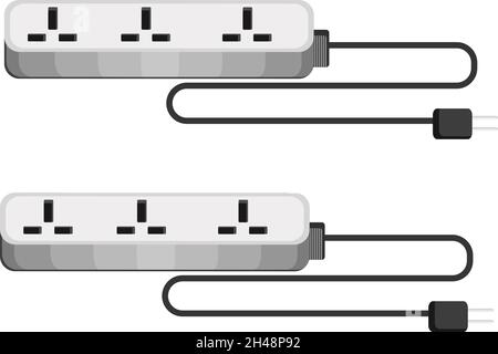 Extension board, illustration, vector on a white background. Stock Vector