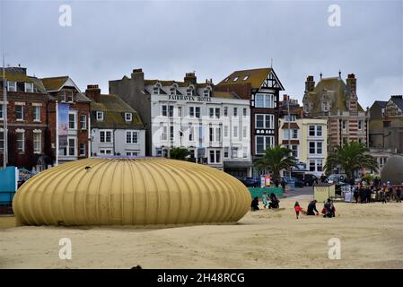 Weymouth a seaside town on the English channel coast , England, the third largest settlement in Dorset. Pictures taken October 2021 Stock Photo