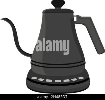 Electric kettle, illustration, vector on a white background. Stock Vector