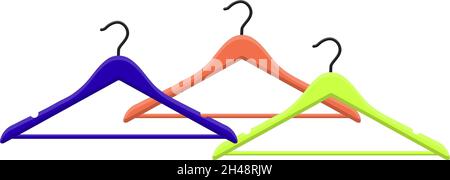 Plastic hanger, illustration, vector on a white background. Stock Vector