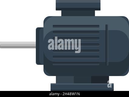 Induction motor, illustration, vector on a white background. Stock Vector