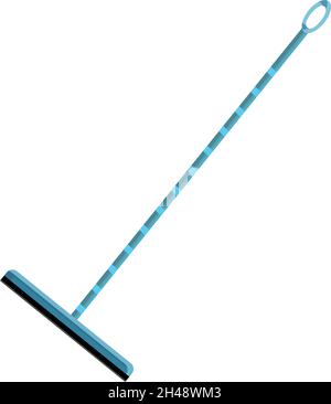 Long handle, illustration, vector on a white background. Stock Vector