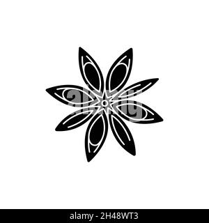 Anise olor line icon. Essential oils fruit seeds. Pictogram for web page, mobile app, promo. UI UX GUI design element. Editable stroke. Stock Vector
