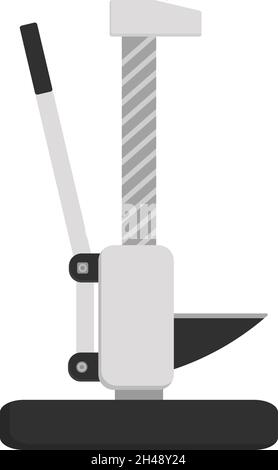 Car lifting jack, illustration, vector on a white background. Stock Vector
