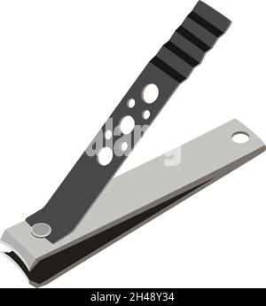 Nail cutter, illustration, vector on a white background. Stock Vector