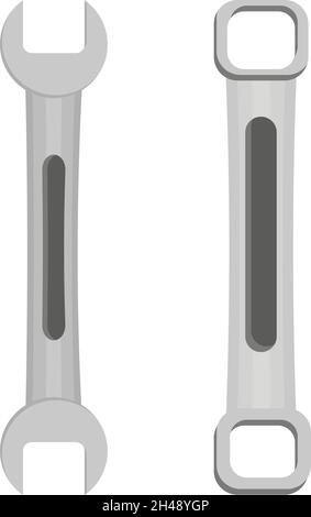 Spanner working tool, illustration, vector on a white background. Stock Vector