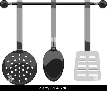 Kitchen cooking tool, illustration, vector on a white background. Stock Vector