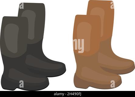 Rubber shoes, illustration, vector on a white background. Stock Vector