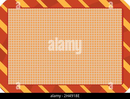 Square sieve, illustration, vector on a white background. Stock Vector