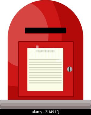 Post Box Mail Layout Post box mail postal letterbox mailbox set icon white color vector ...