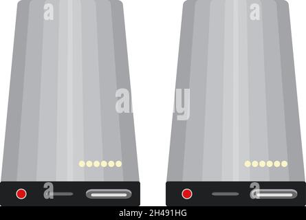 Powerbank, illustration, vector on a white background. Stock Vector