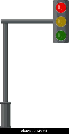 Traffic lights with pole illustration Stock Vector Image & Art - Alamy