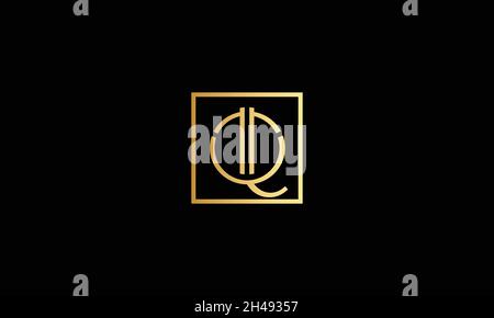LETTERS QT LOGO DESIGN WITH NEGATIVE SPACE EFFECT FOR ILLUSTRATION USE Stock Vector