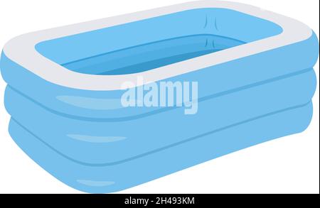 Swimming pool, illustration, vector on a white background. Stock Vector