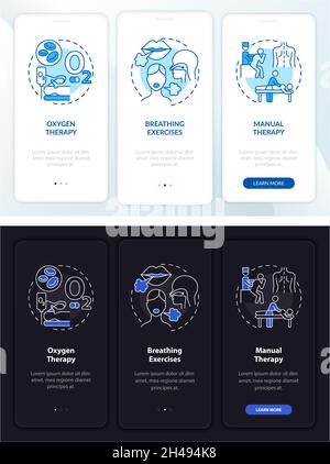Pulmonary rehabilitation onboarding vector template Stock Vector Image ...