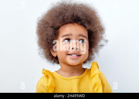 White Fluffy Curly Boy Hair