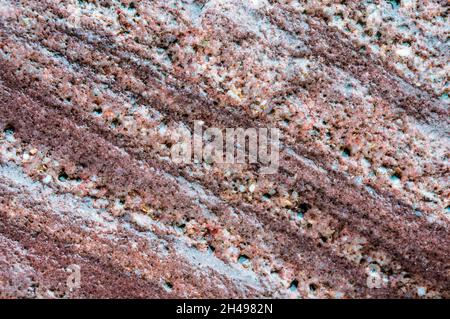 Natural stone background. Sea stone texture. Panel texture. Spots gray red background. Background fill. Stock Photo