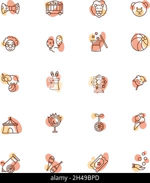 Circus fun, illustration, vector, on a white background. Stock Vector