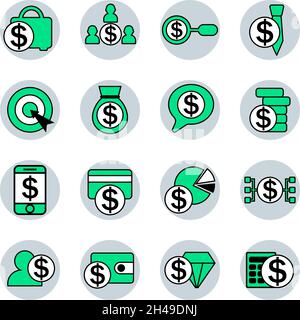 Serious business, illustration, vector, on a white background. Stock Vector