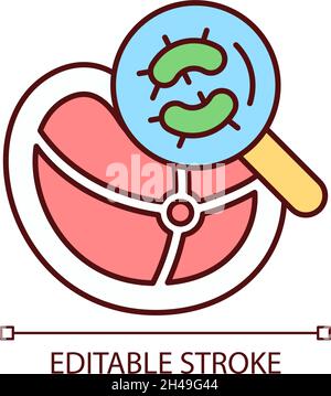 Pathogen testing RGB color icon Stock Vector