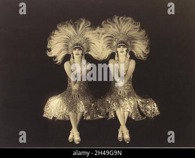 The Dolly Sisters - 1920's Stock Photo