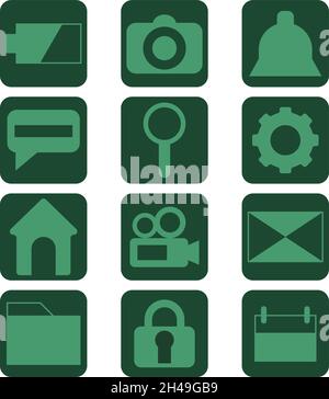 Web notifications, illustration, vector, on a white background. Stock Vector