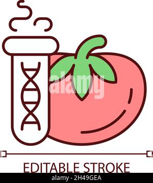 GMO testing RGB color icon Stock Vector