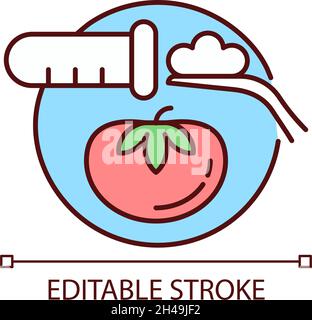 Food testing RGB color icon Stock Vector