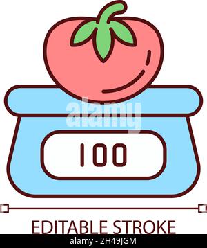 Physical testing RGB color icon Stock Vector