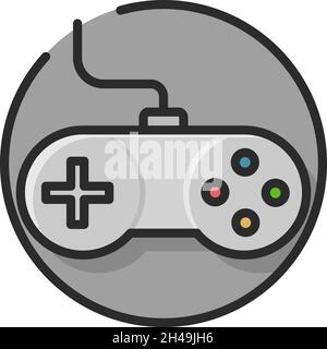 Game joystick or pad icon. Game controller. Stock Vector