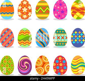 Paint easter eggs Stock Vector