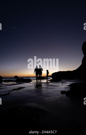 Vertical shot of Leo Carrillo state park Stock Photo