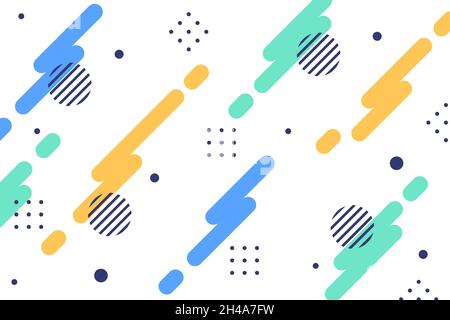 Geometric background with shapes vector Stock Vector