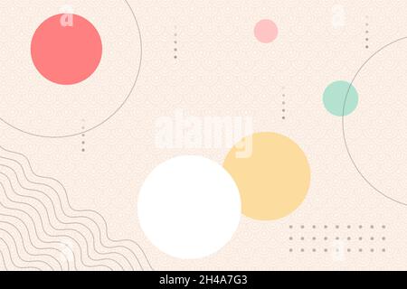 Geometric background in Japanese style Vector Stock Vector