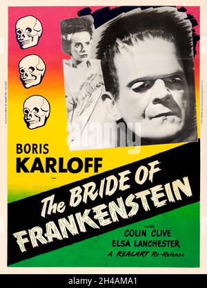Vintage Movie Poster - The Bride of Frankenstein (Universal, 1935 ...