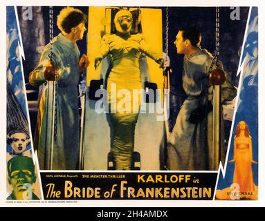 The Bride of Frankenstein (Universal, 1935). Lobby Card. Starring Boris ...