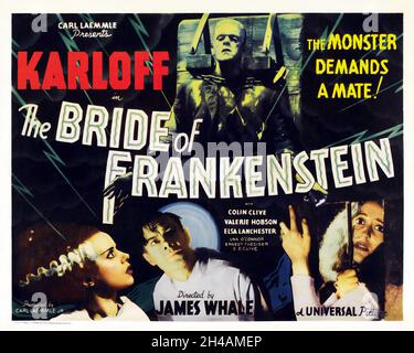 Vintage Movie Poster - The Bride of Frankenstein (Universal, 1935 ...