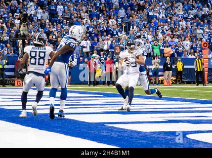 Tennessee Titans wide receiver Nick Westbrook-Ikhine (15) runs a route  during their game against the New York Giants Sunday, Sept. 11, 2022, in  Nashville, Tenn. (AP Photo/Wade Payne Stock Photo - Alamy