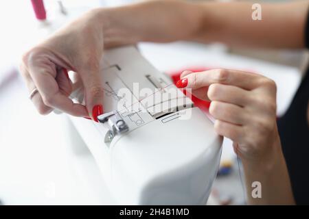 Detailed picture of workshop work Stock Photo