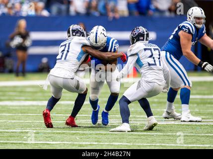 Tennessee Titans free safety Kevin Byard (31) plays against the  Indianapolis Colts during an NFL football game Sunday, Sept. 26, 2021, in  Nashville, Tenn. (AP Photo/John Amis Stock Photo - Alamy