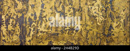 Abstract old crumpled ruberoid texture. Dark background with paint surface Stock Photo
