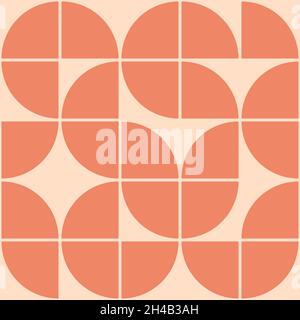 Mid century modern pattern. Vector illustration Stock Vector