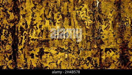 Abstract old crumpled ruberoid texture. Dark background with paint surface Stock Photo