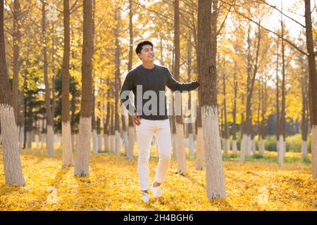 Happy and handsome young man Stock Photo