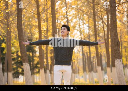 Happy and handsome young man Stock Photo