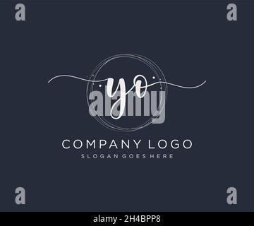 Initial LY feminine logo. Usable for Nature, Salon, Spa, Cosmetic