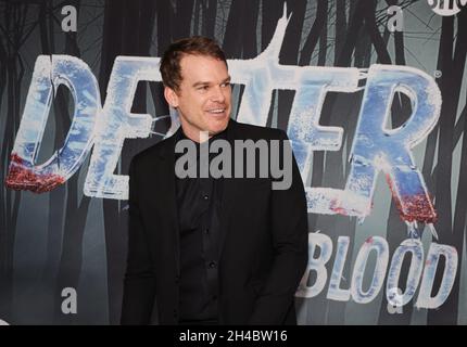 New York, NY, USA. 1st Nov, 2021. Michael C. Hall at arrivals for DEXTER: NEW BLOOD Series Premiere on Showtime, Alice Tully Hall at Lincoln Center, New York, NY November 1, 2021. Credit: CJ Rivera/Everett Collection/Alamy Live News Stock Photo