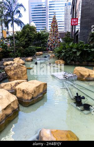 Sunday afternoon Eastwood shopping mall scene, Metro Manila, Philippines, Oct 31, 2021 Stock Photo