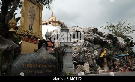 Wat Saket aka Temple of the Golden Mount, Pom Prap Sattru Phai, Bangkok,Thailand Stock Photo