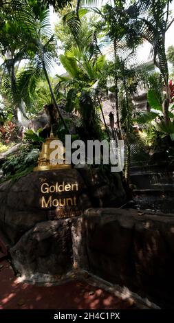 Wat Saket aka Temple of the Golden Mount, Pom Prap Sattru Phai, Bangkok,Thailand Stock Photo